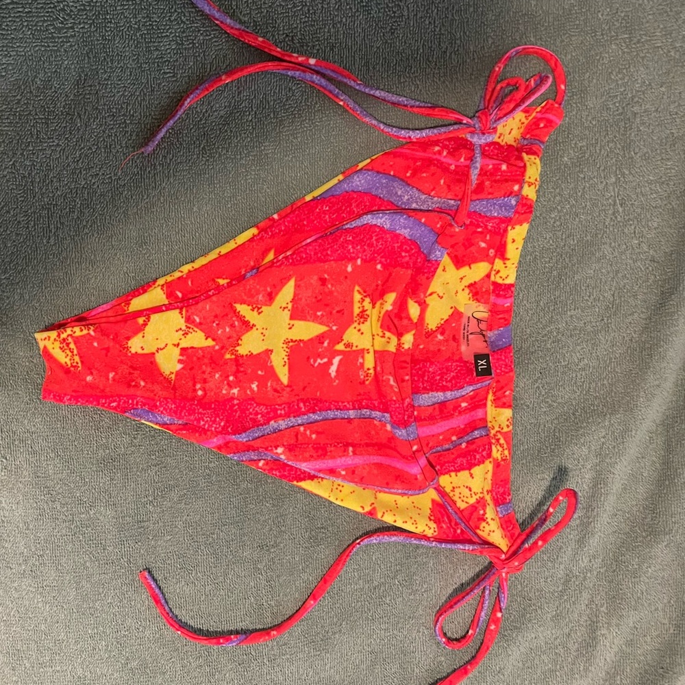 Swimsuit bikini bottom- multi colored XL *new